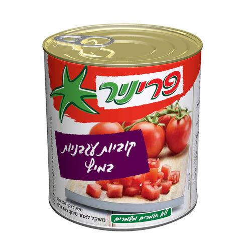 קוביות עגבניות במיץ