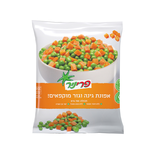 אפונת גינה וגזר מוקפאים